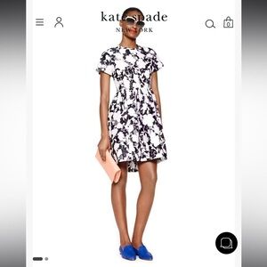 KATE SPADE Graphic Floral Lace Dress size 8